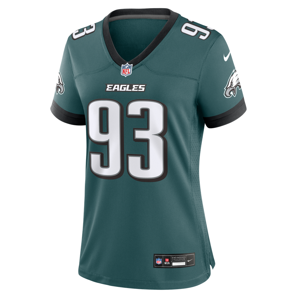 Women's Philadelphia Eagles Uar Bernard Nike Midnight Green Team Game Jersey - Image 3