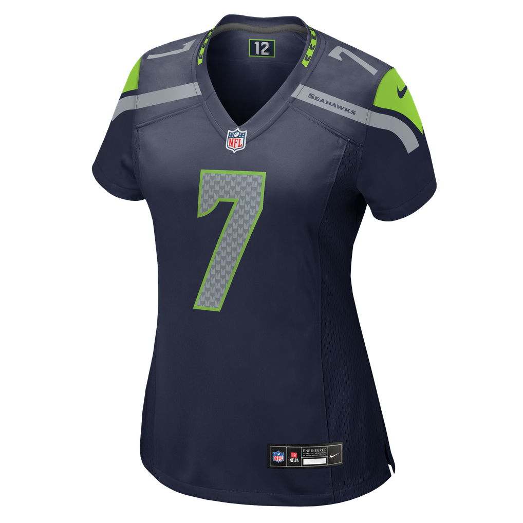 Women's Seattle Seahawks Uchenna Nwosu Nike College Navy Team Game Jersey - Image 7