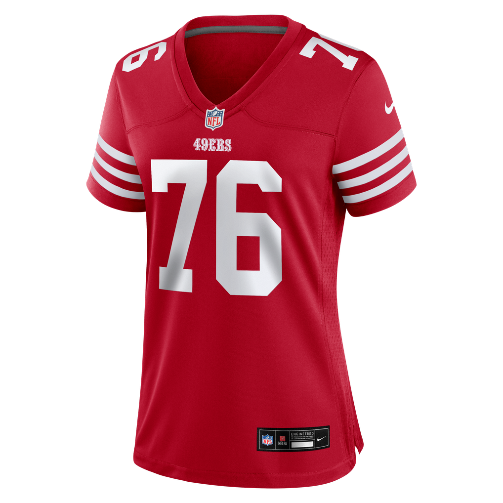 Women's San Francisco 49ers Vederian Lowe Nike  Scarlet Team Game Jersey - Image 3