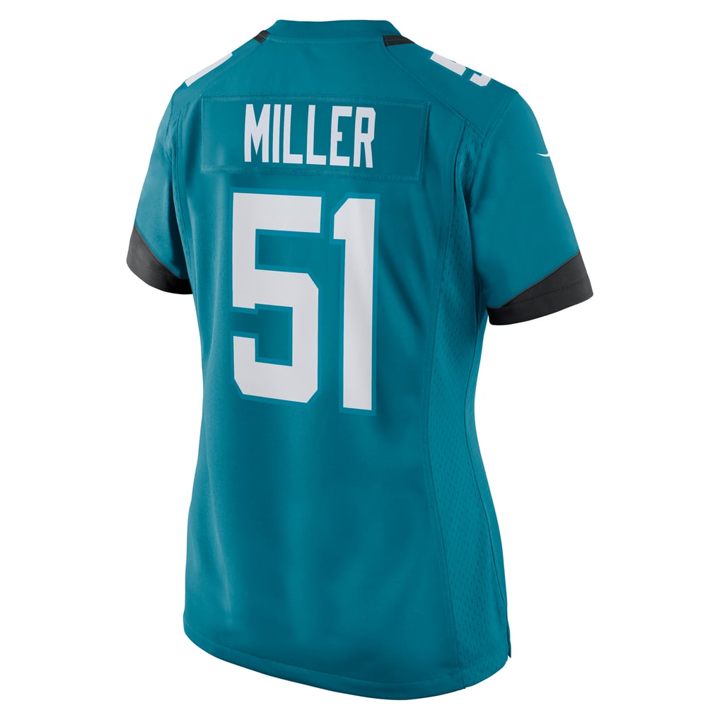 Women's Jacksonville Jaguars Ventrell Miller Nike  Teal  Game Jersey - Image 4