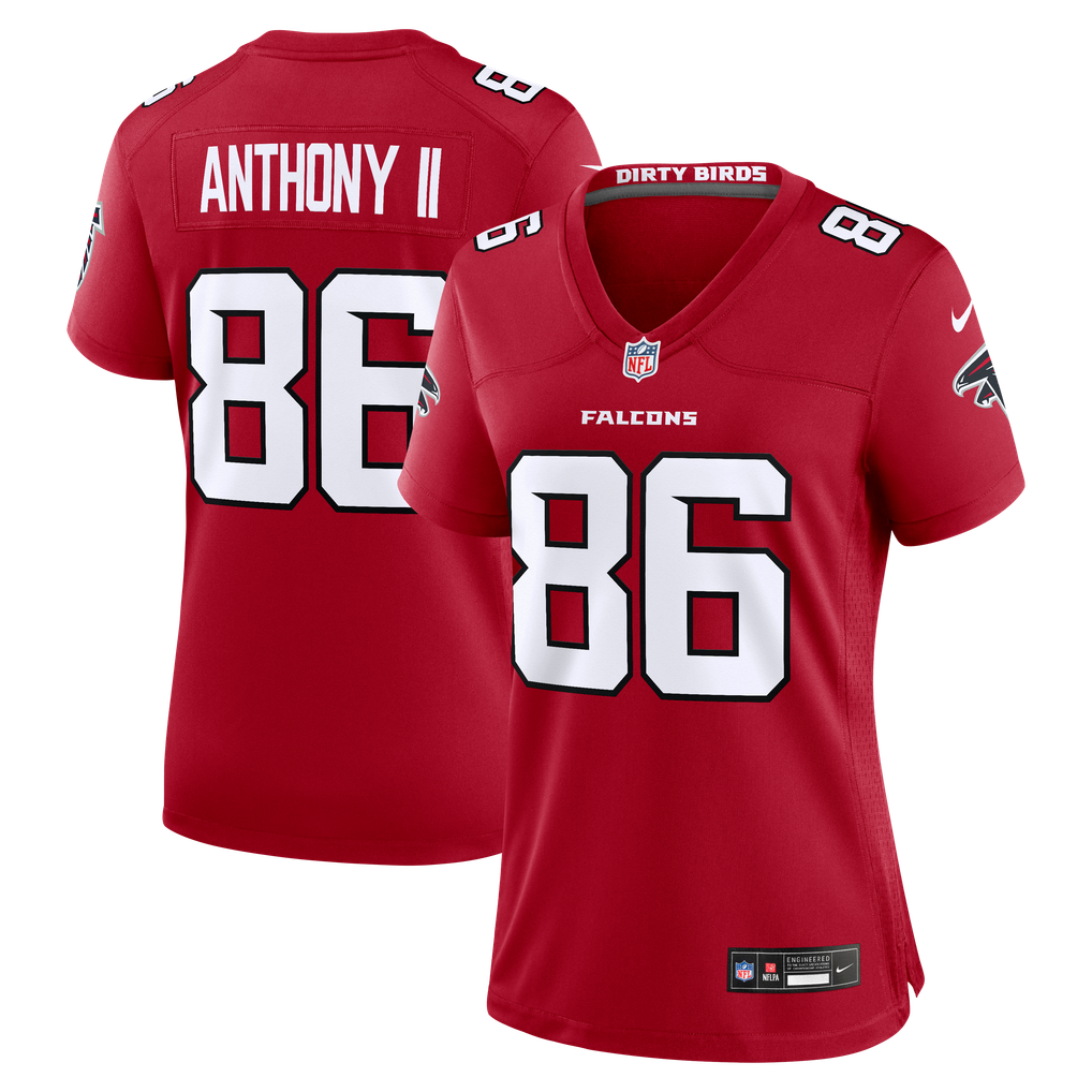 Women's Atlanta Falcons Vinny Anthony II Nike Red Team Game Jersey