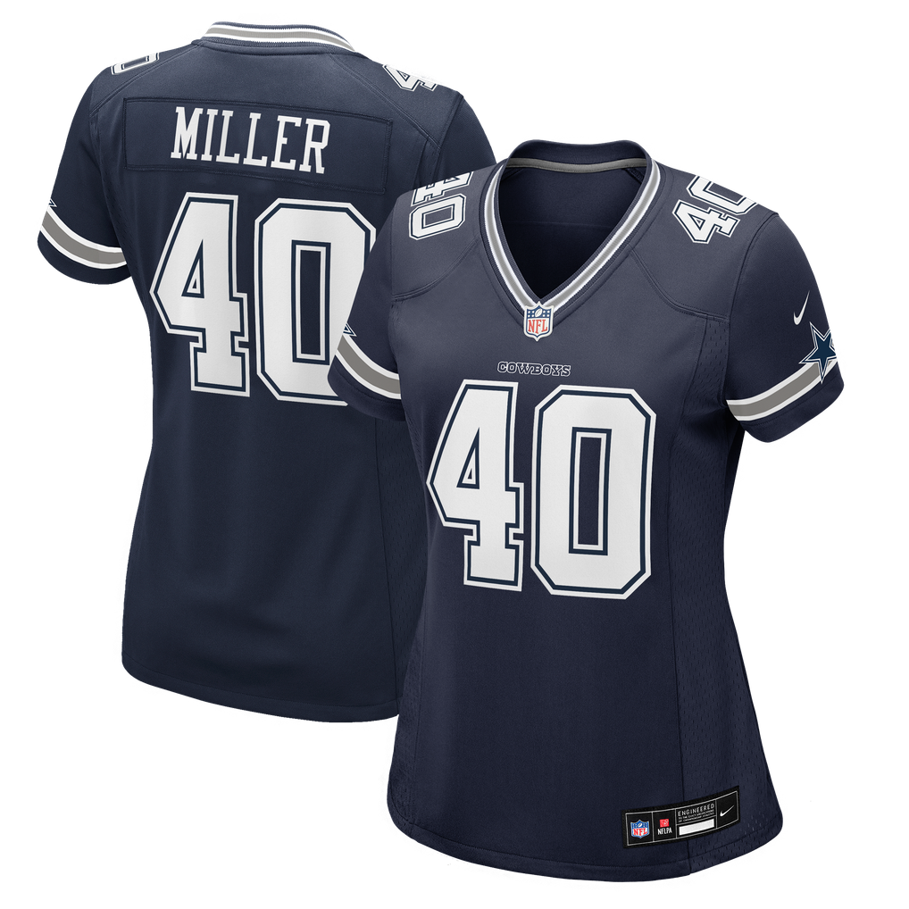 Women's Dallas Cowboys Von Miller Nike Navy Game Jersey - Image 2
