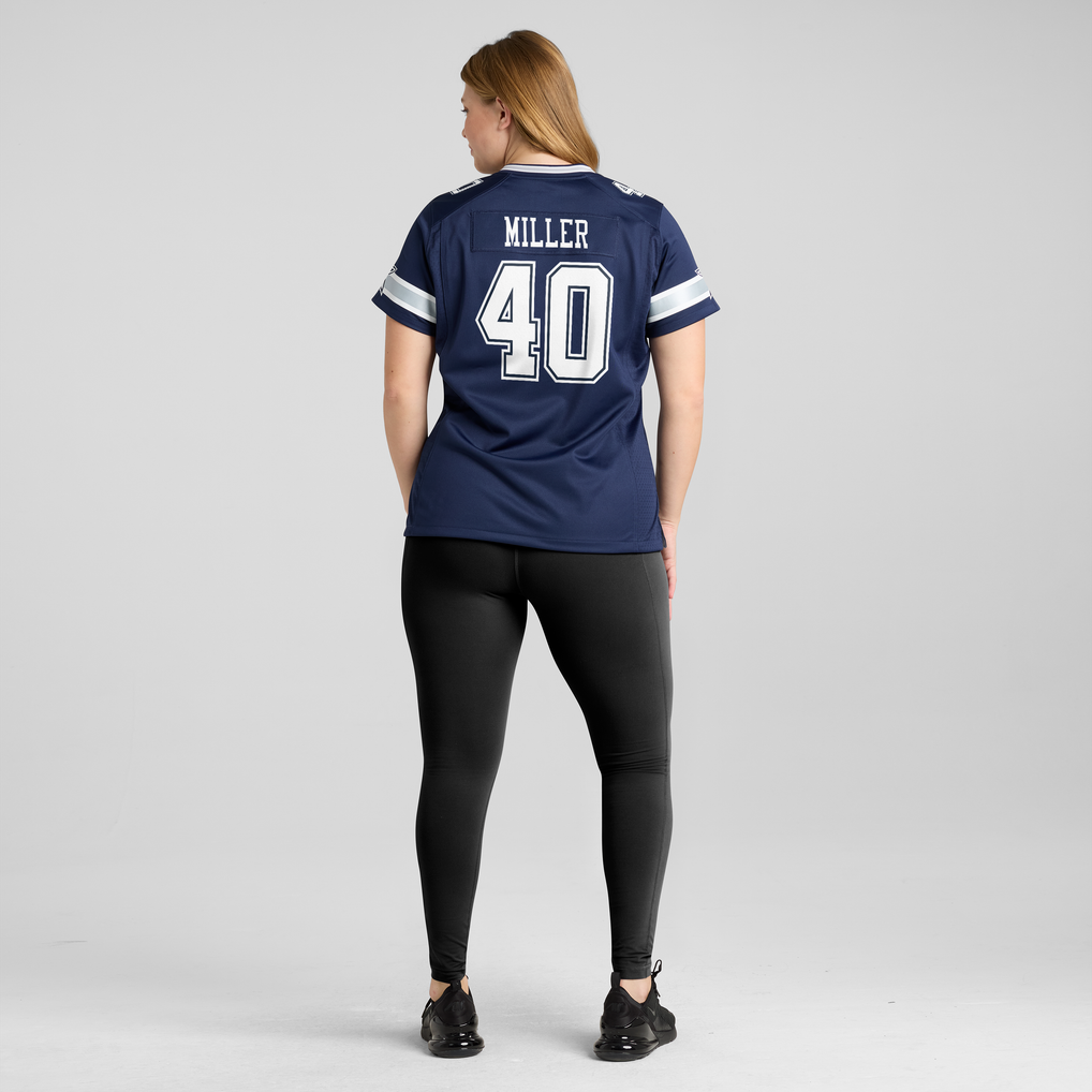 Women's Dallas Cowboys Von Miller Nike Navy Game Jersey - Image 6