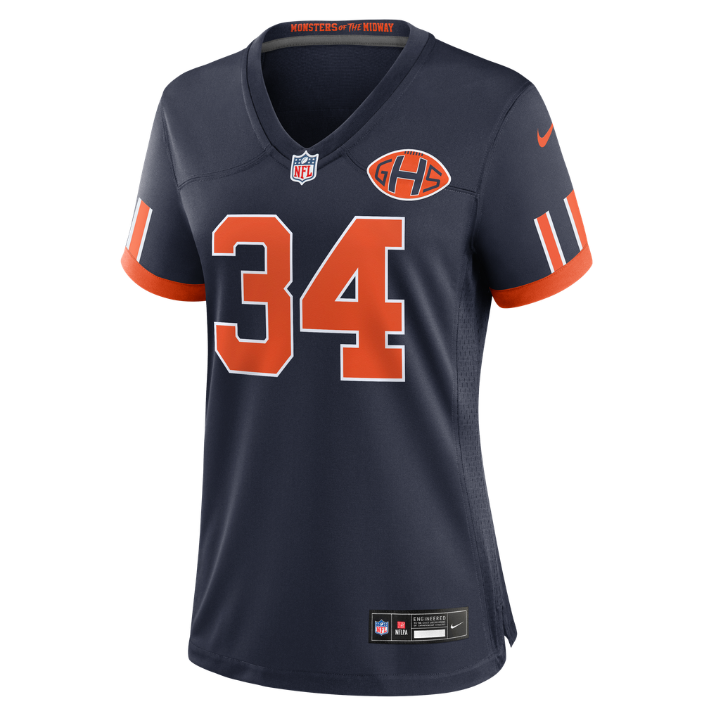 Women's Chicago Bears Walter Payton Nike Navy 2026 Rivalries Collection Game Jersey - Image 3