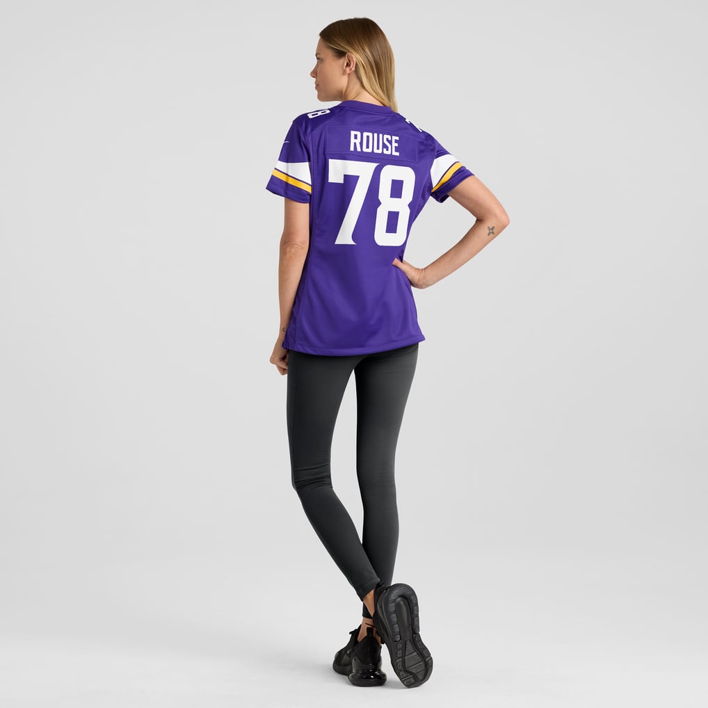 Women's Minnesota Vikings Walter Rouse Nike  Purple Game Jersey - Image 6