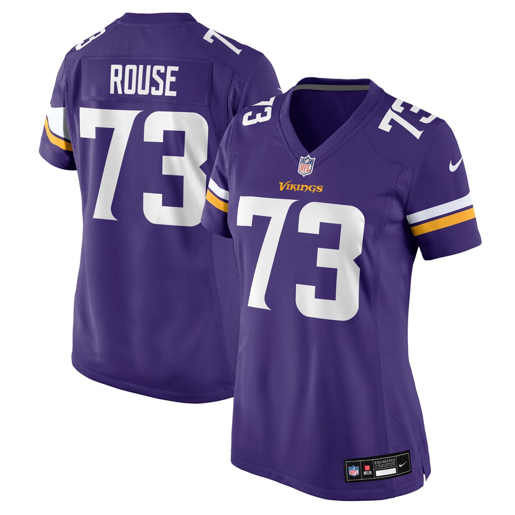 Women's Minnesota Vikings Walter Rouse Nike  Purple Team Game Jersey - Image 2