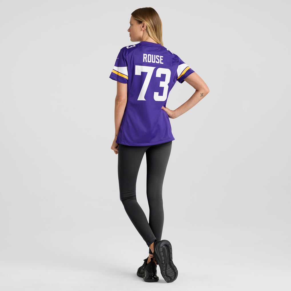 Women's Minnesota Vikings Walter Rouse Nike  Purple Team Game Jersey - Image 6