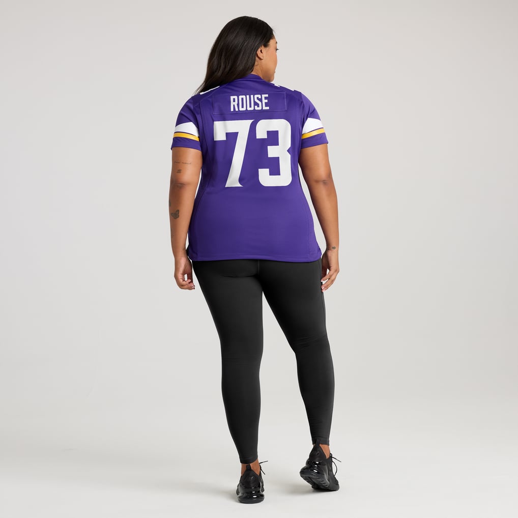 Women's Minnesota Vikings Walter Rouse Nike  Purple Team Game Jersey - Image 8