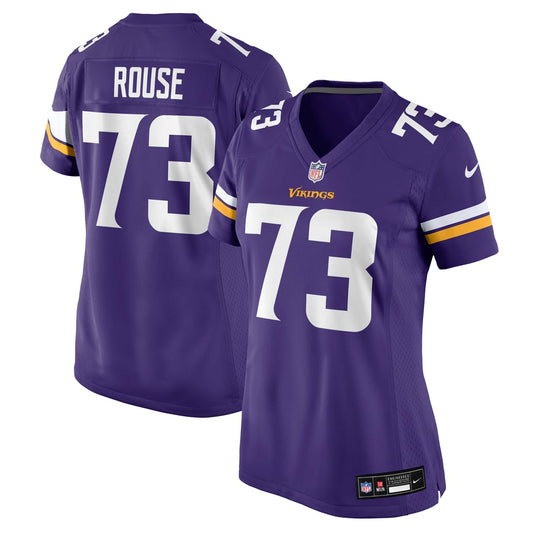Women's Minnesota Vikings Walter Rouse Nike  Purple Team Game Jersey - Image 1
