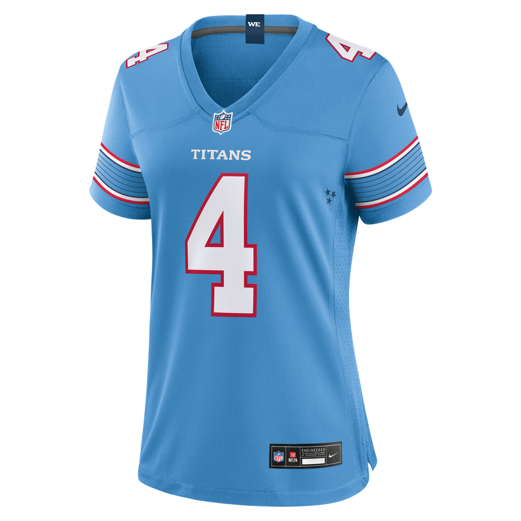 Women's Tennessee Titans Wan'Dale Robinson Nike Light Blue Team Game Jersey - Image 3