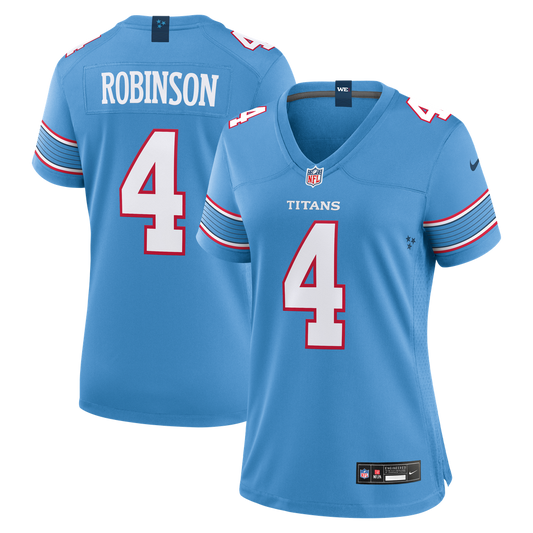 Women's Tennessee Titans Wan'Dale Robinson Nike Light Blue Team Game Jersey - Image 1