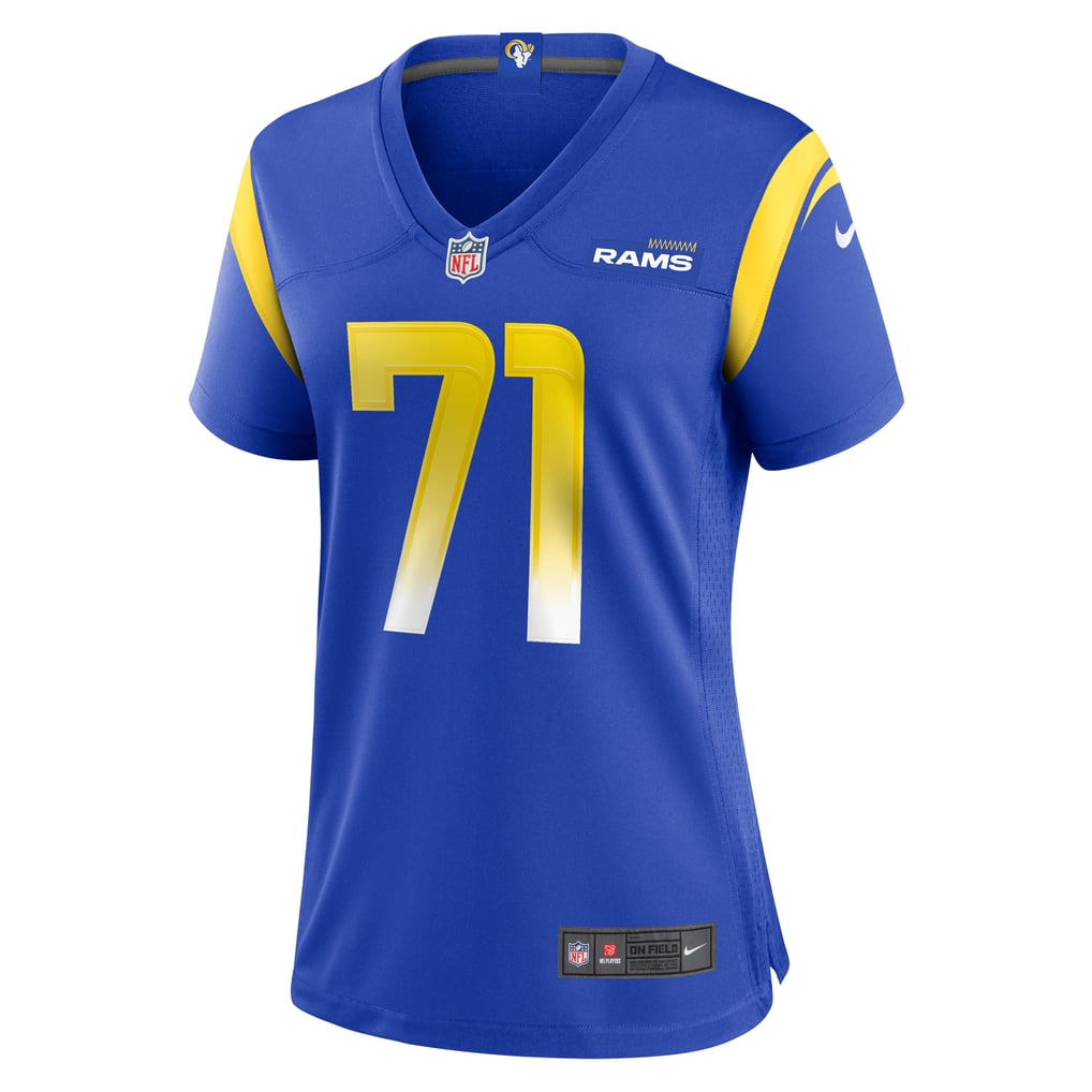 Women's Los Angeles Rams Warren McClendon Jr. Nike Royal Team Game Jersey - Image 3