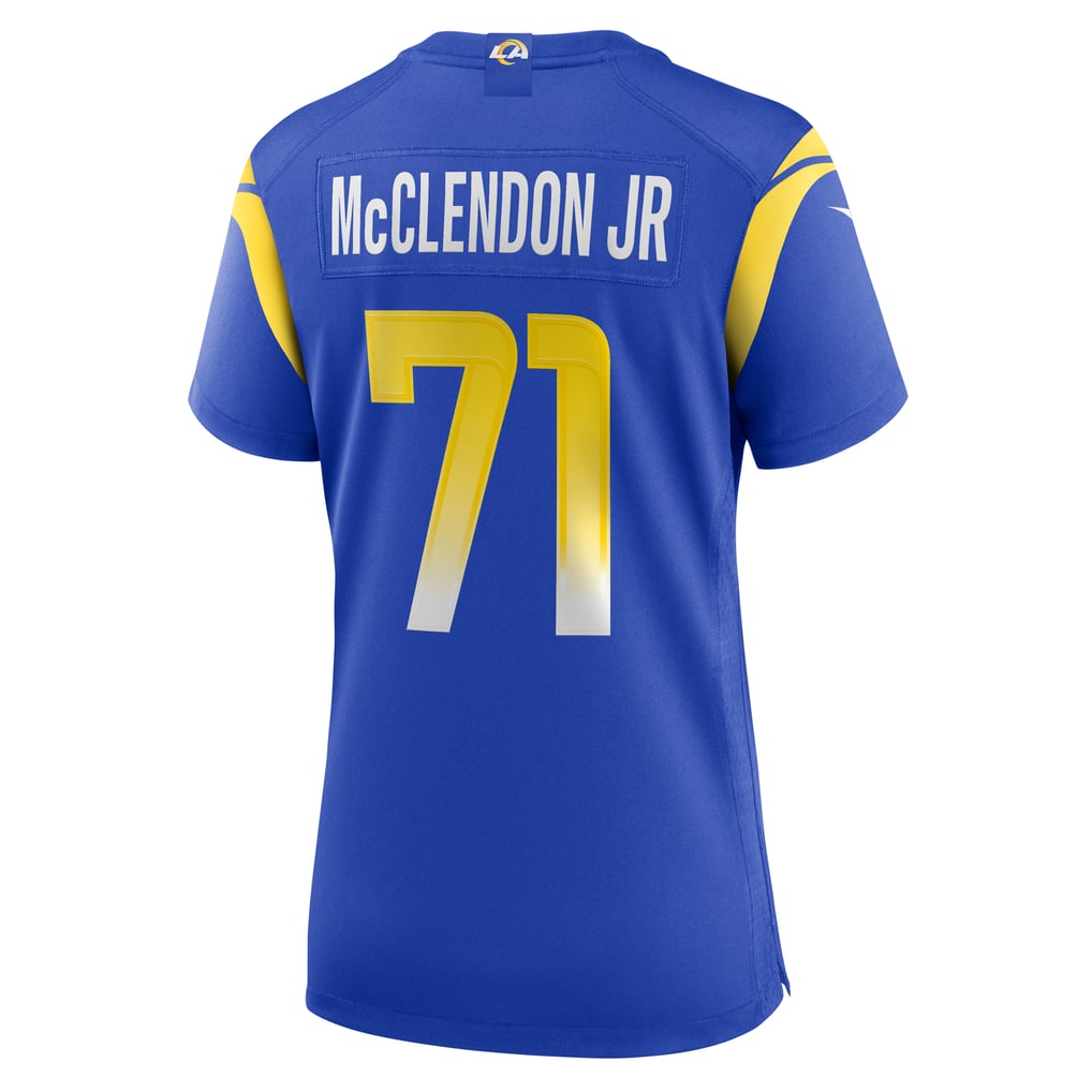 Women's Los Angeles Rams Warren McClendon Jr. Nike Royal Team Game Jersey - Image 4