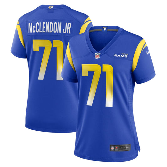 Women's Los Angeles Rams Warren McClendon Jr. Nike Royal Team Game Jersey - Image 1