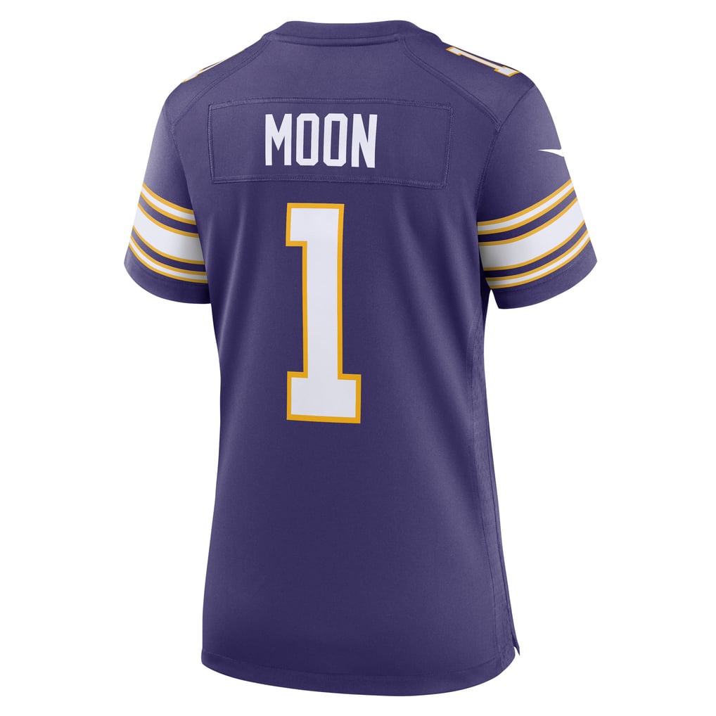 Women's Minnesota Vikings Warren Moon Nike Purple Classic Retired Player Game Jersey - Image 4