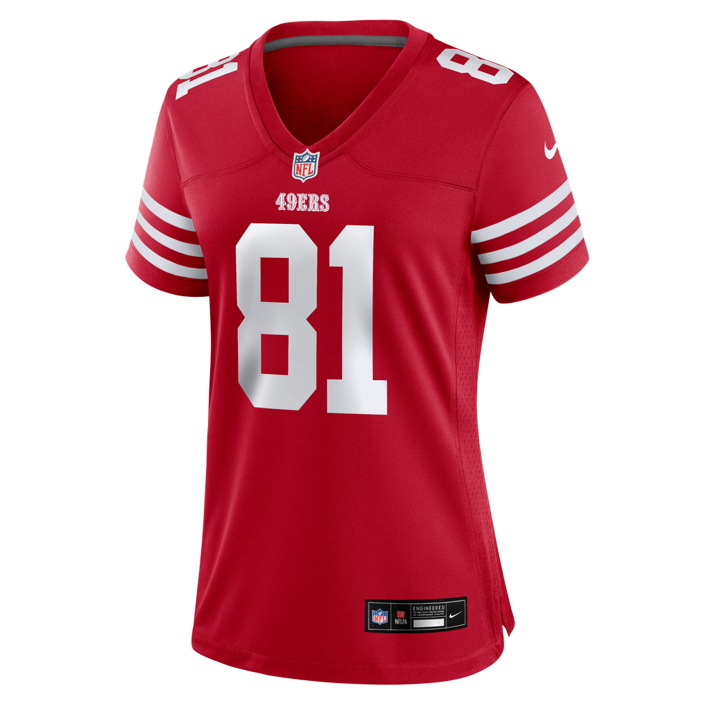 Women's San Francisco 49ers Wesley Grimes Nike Scarlet Team Game Jersey - Image 7