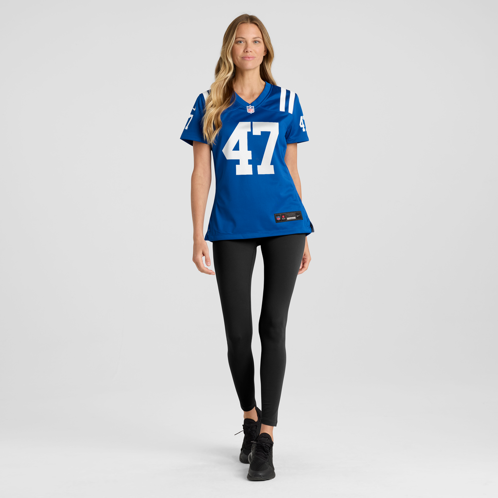 Women's Indianapolis Colts West Weeks Nike Royal Team Game Jersey - Image 3