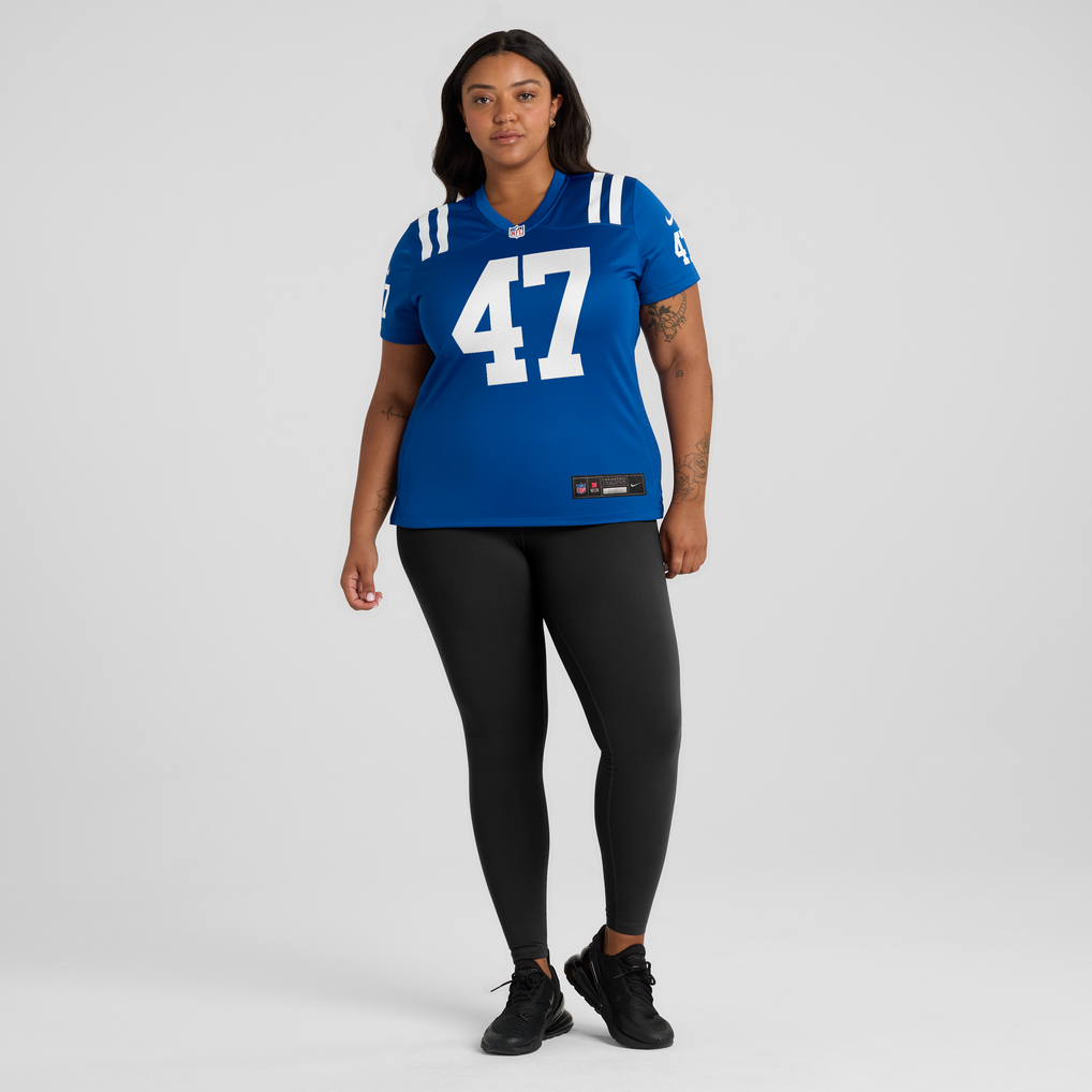 Women's Indianapolis Colts West Weeks Nike Royal Team Game Jersey - Image 5