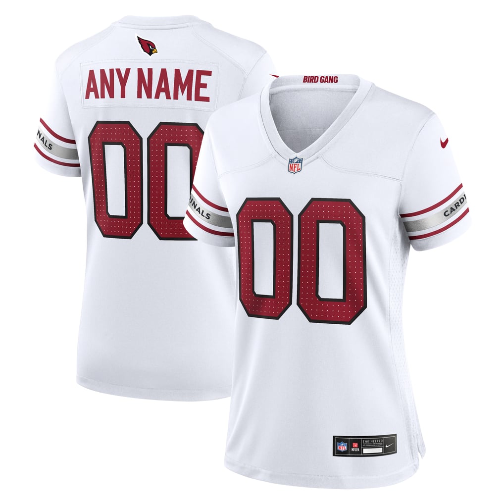 Women's Arizona Cardinals Nike White Custom Game Jersey - Image 2