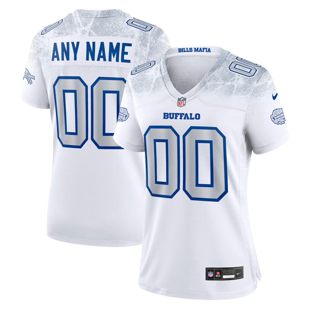 Women's Buffalo Bills  Nike White Rivalries Collection Custom Game Jersey - Image 2