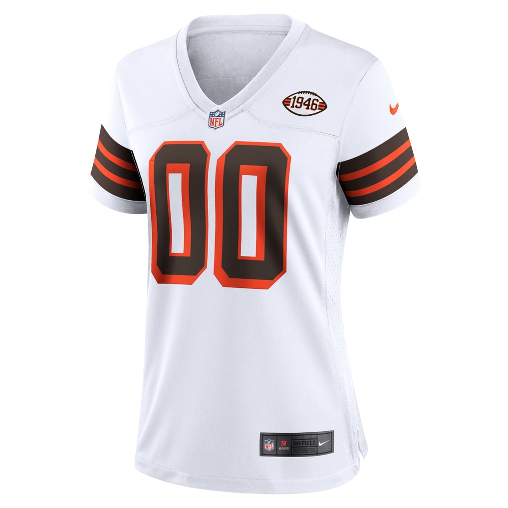 Women's Cleveland Browns Nike White 1946 Collection Alternate Custom Jersey - Image 3