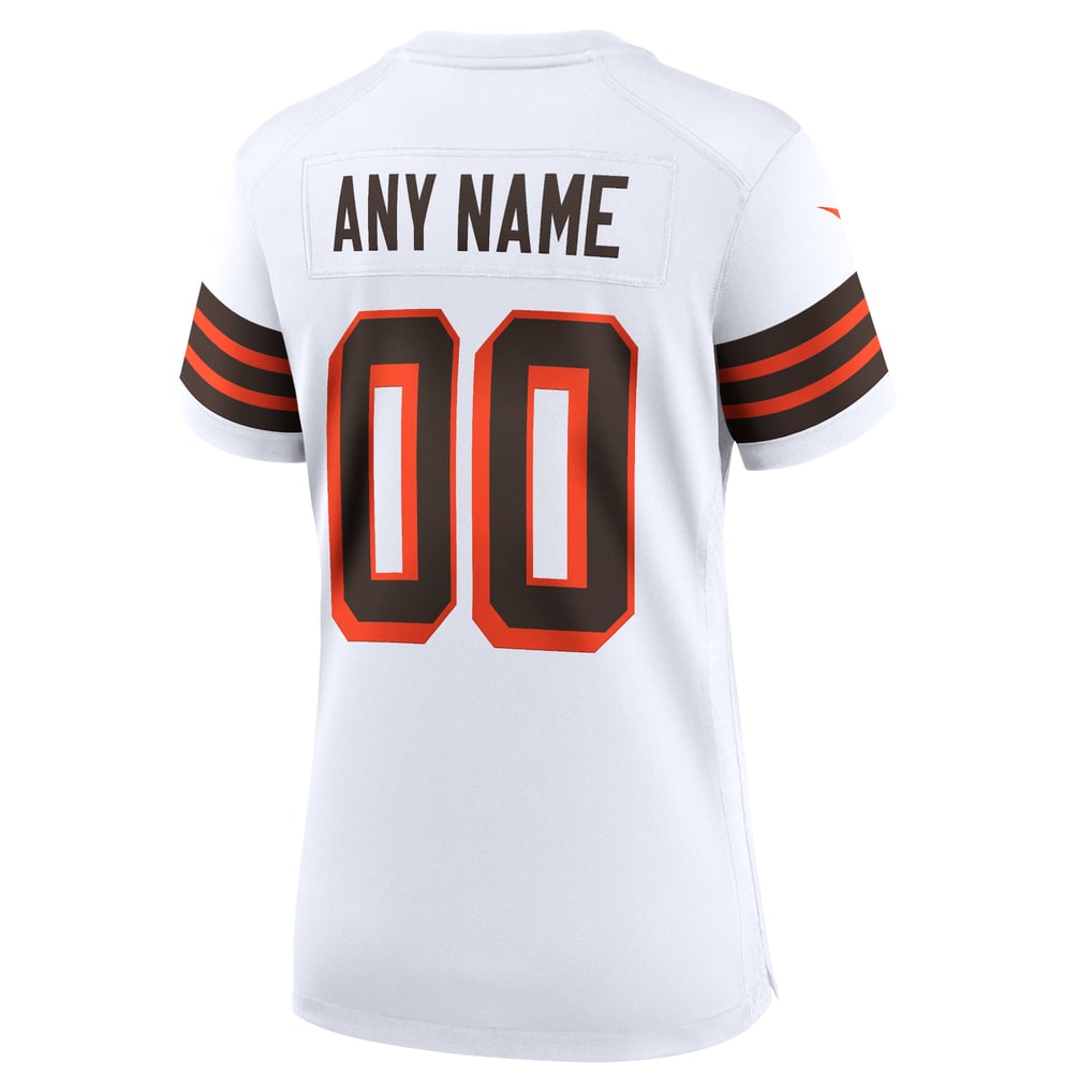 Women's Cleveland Browns Nike White 1946 Collection Alternate Custom Jersey - Image 4