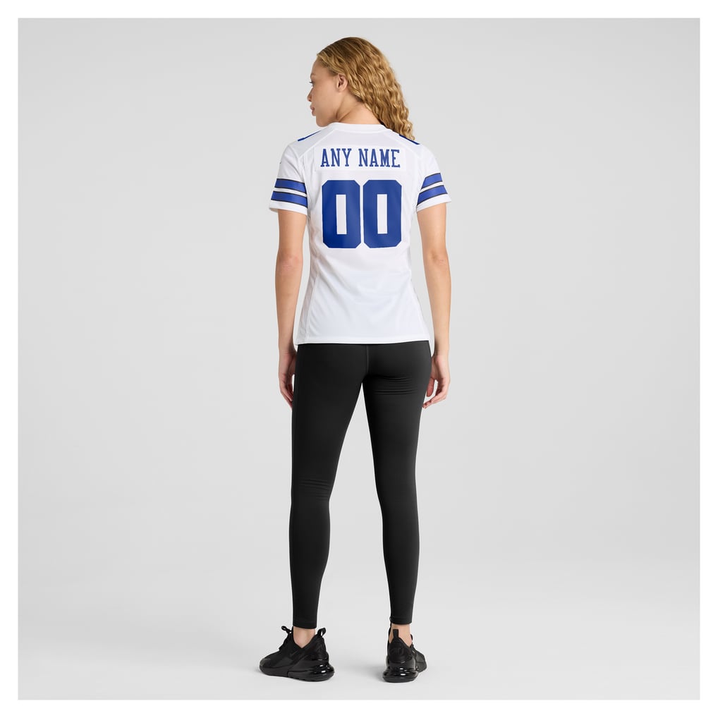 Women's Nike White Dallas Cowboys Custom Game Jersey - Image 6