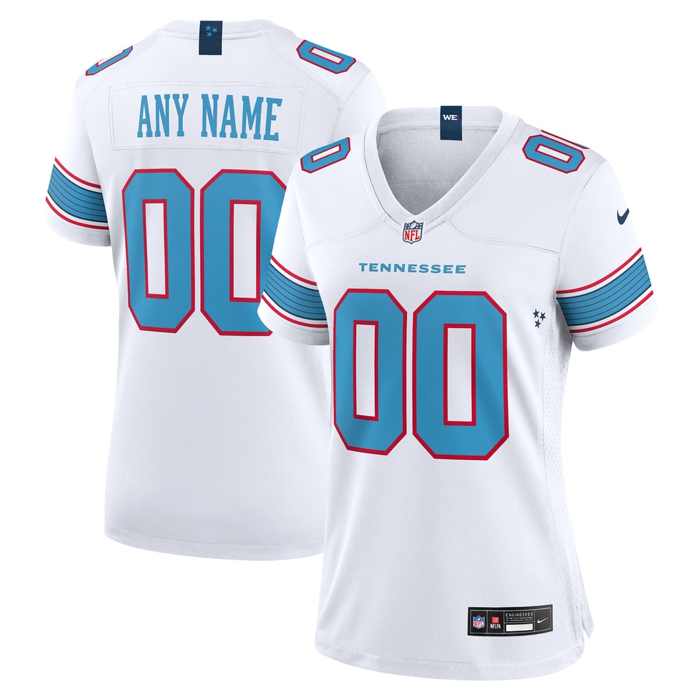 Women's Tennessee Titans Nike White Game Custom Jersey - Image 2