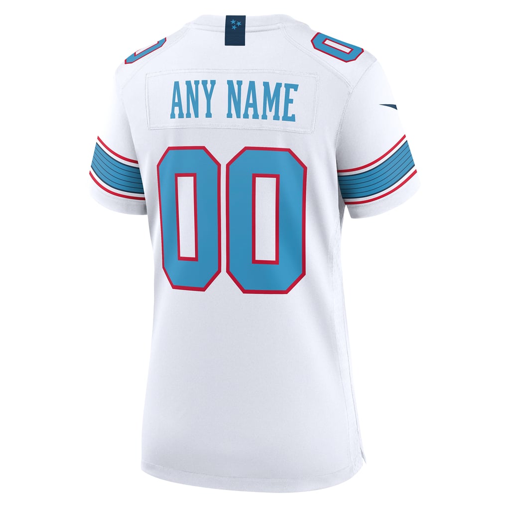 Women's Tennessee Titans Nike White Game Custom Jersey - Image 4