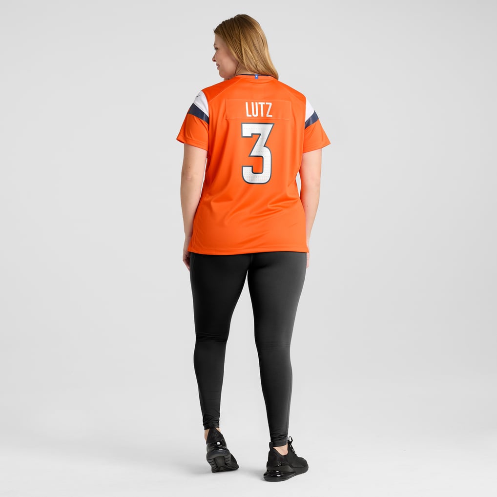 Women's Denver Broncos Wil Lutz Nike  Orange Team Game Jersey - Image 8