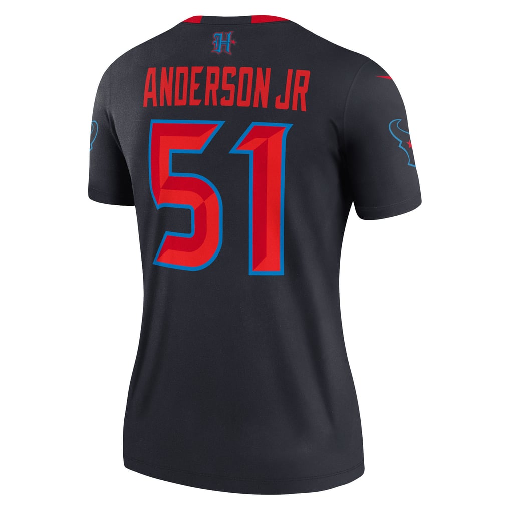 Women's Houston Texans Will Anderson Jr. Nike  Navy Alternate Legend Player Performance Top - Image 4