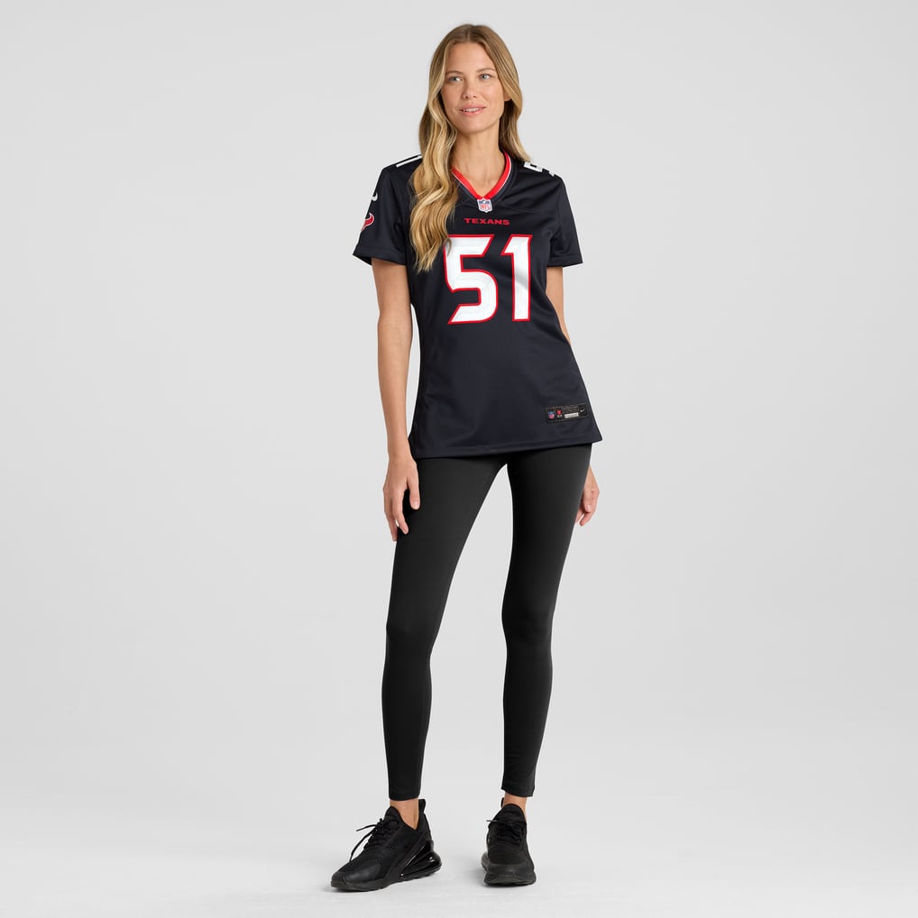 Women's Houston Texans Will Anderson Jr. Nike Navy Game Jersey - Image 5