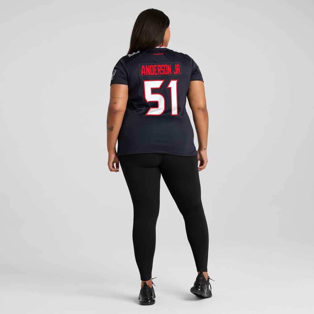 Women's Houston Texans Will Anderson Jr. Nike Navy Game Jersey - Image 8