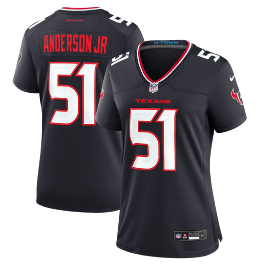 Women's Houston Texans Will Anderson Jr. Nike Navy Game Jersey - Image 1