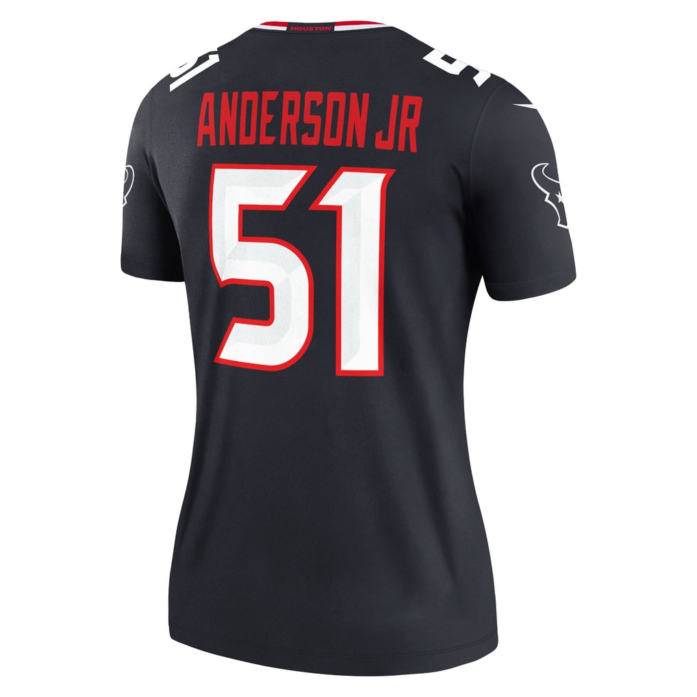 Women's Houston Texans Will Anderson Jr. Nike  Navy Legend Player Performance Top - Image 4