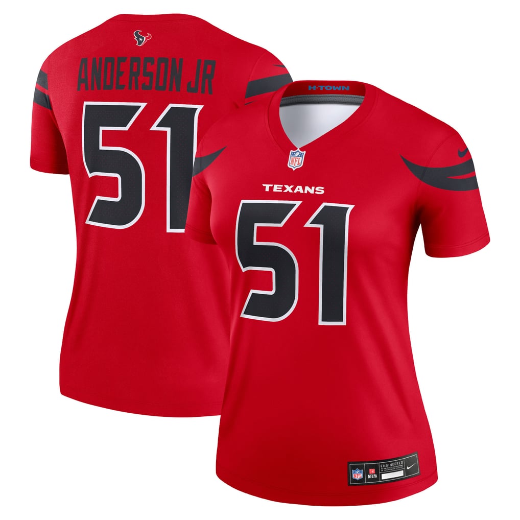 Women's Houston Texans Will Anderson Jr. Nike  Red Alternate Legend Player Performance Top - Image 2
