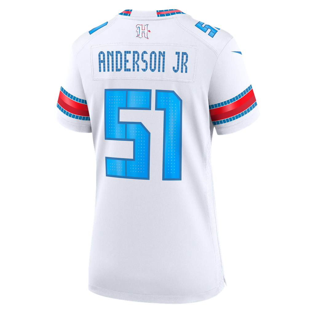 Women's Houston Texans Will Anderson Jr. Nike White 2026 Rivalries Collection Game Jersey - Image 4