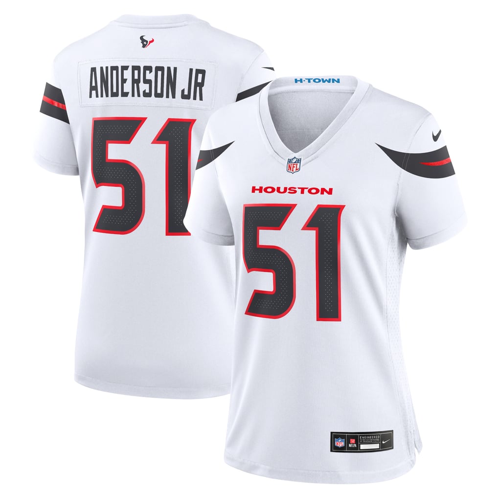 Women's Houston Texans Will Anderson Jr. Nike White Game Jersey - Image 2