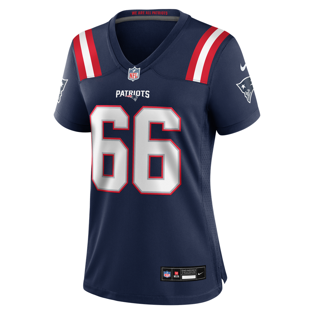 Women's New England Patriots Will Campbell Nike  Navy Team Game Jersey - Image 3