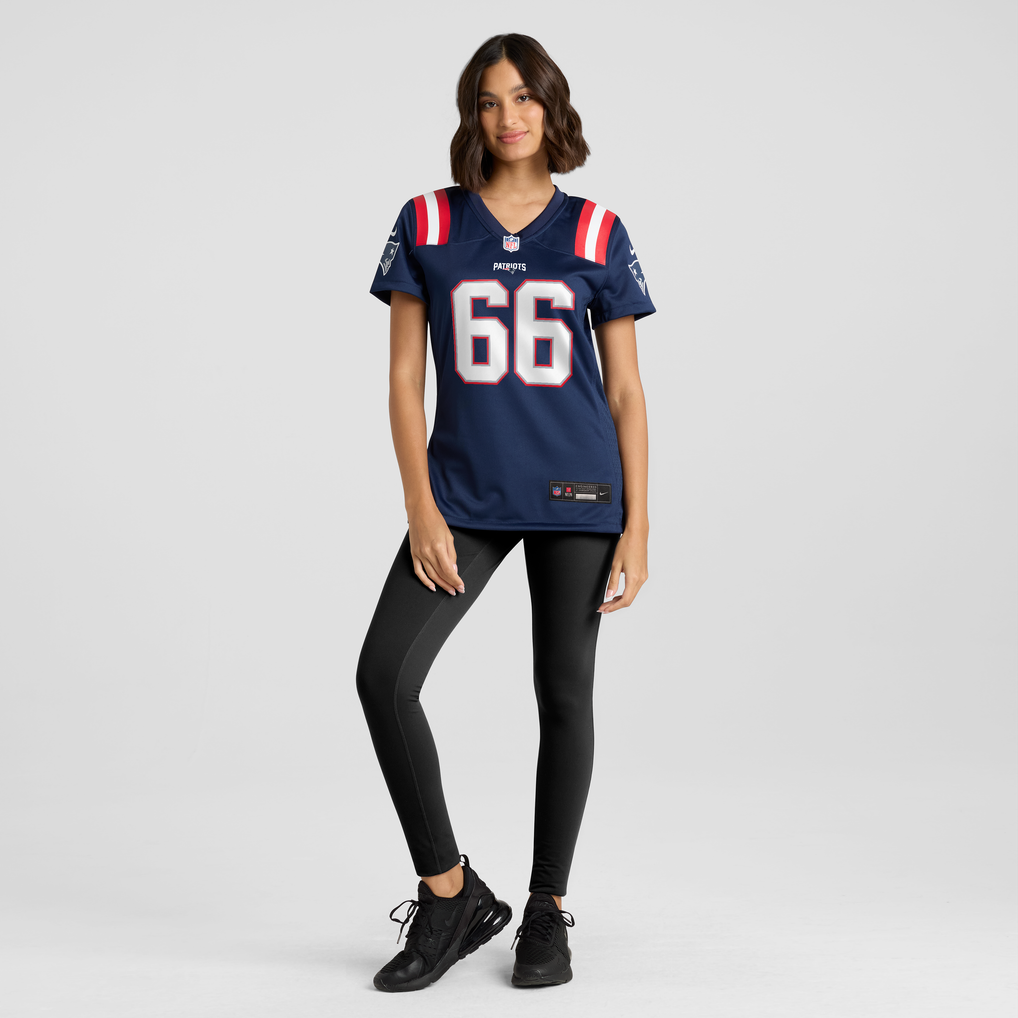 Women's New England Patriots Will Campbell Nike  Navy Team Game Jersey - Image 5