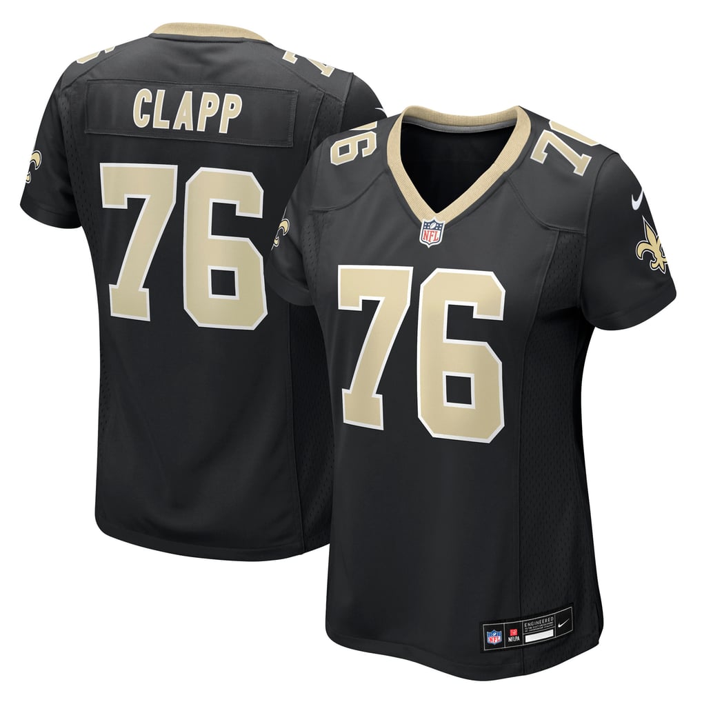 Women's New Orleans Saints Will Clapp Nike  Black Team Game Jersey - Image 2