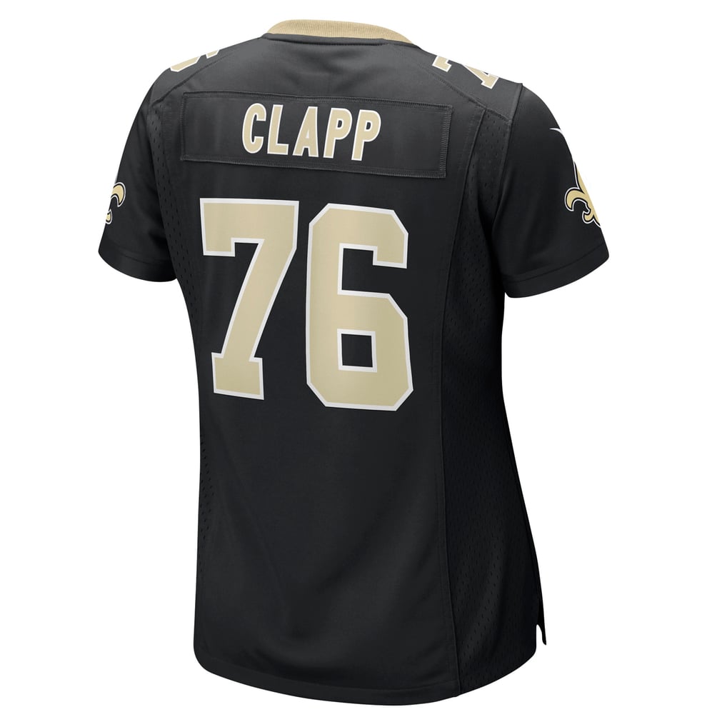 Women's New Orleans Saints Will Clapp Nike  Black Team Game Jersey - Image 4