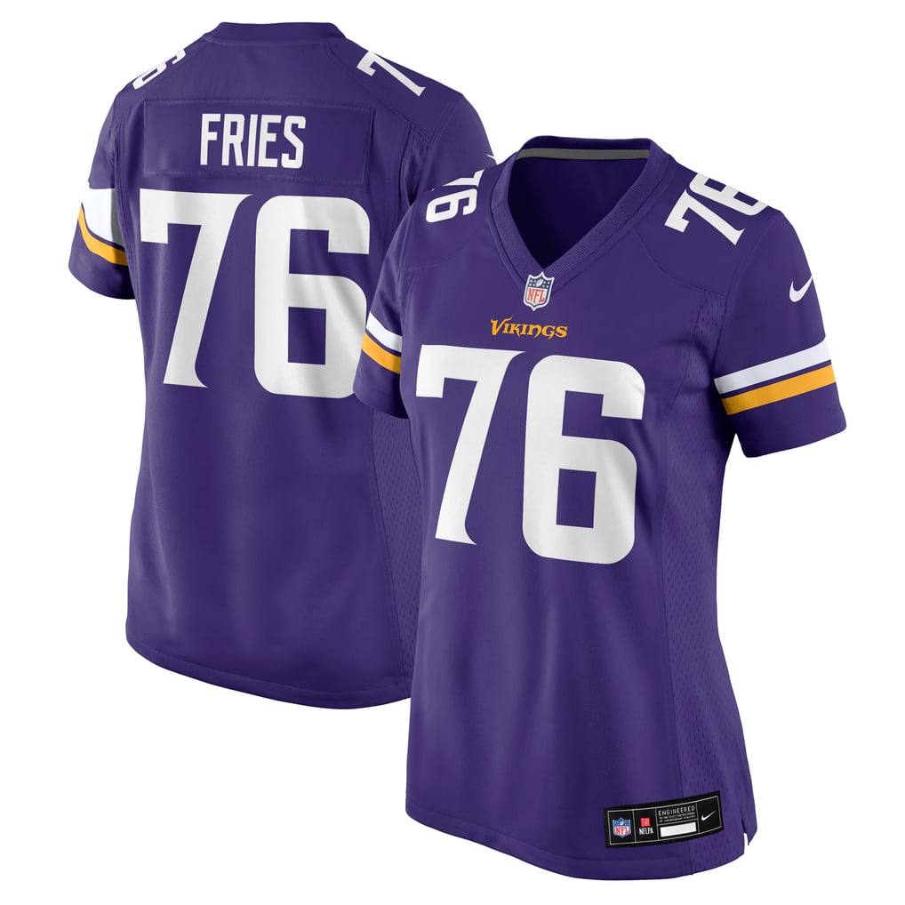 Women's Minnesota Vikings Will Fries Nike  Purple Team Game Jersey - Image 2