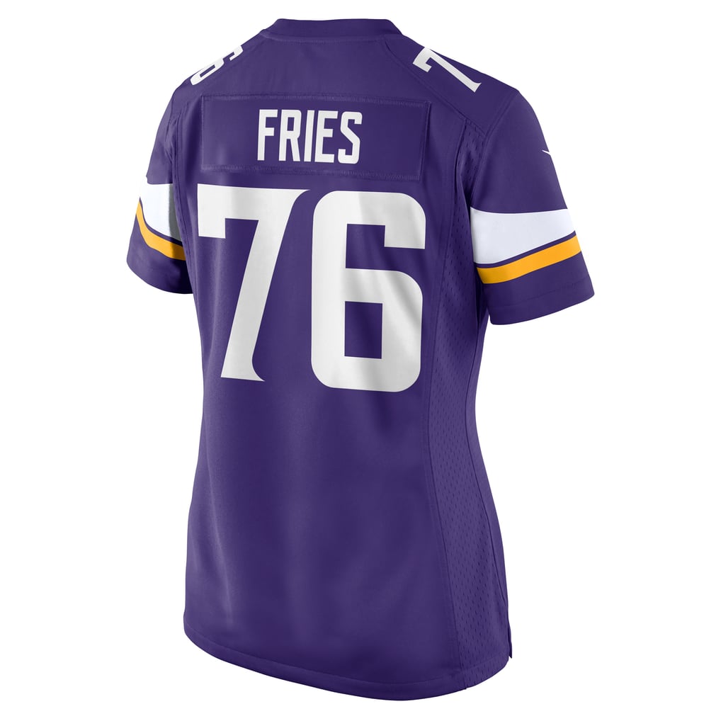 Women's Minnesota Vikings Will Fries Nike  Purple Team Game Jersey - Image 4