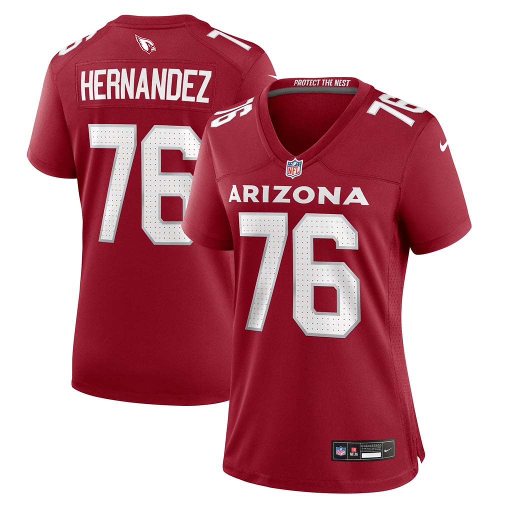Women's Arizona Cardinals Will Hernandez Nike  Cardinal  Game Jersey - Image 2