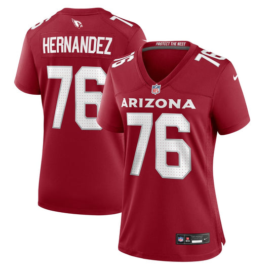 Women's Arizona Cardinals Will Hernandez Nike  Cardinal  Game Jersey - Image 1