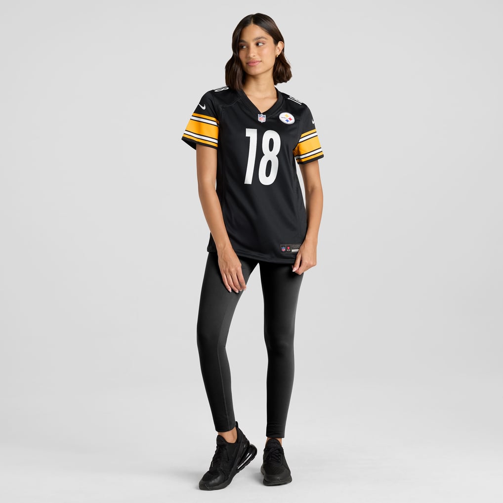 Women's Pittsburgh Steelers Will Howard Nike  Black Team Game Jersey - Image 5