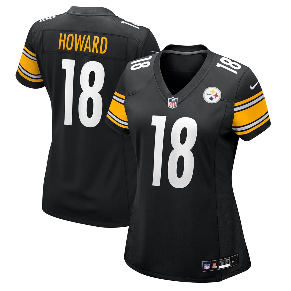 Women's Pittsburgh Steelers Will Howard Nike  Black Team Game Jersey - Image 1