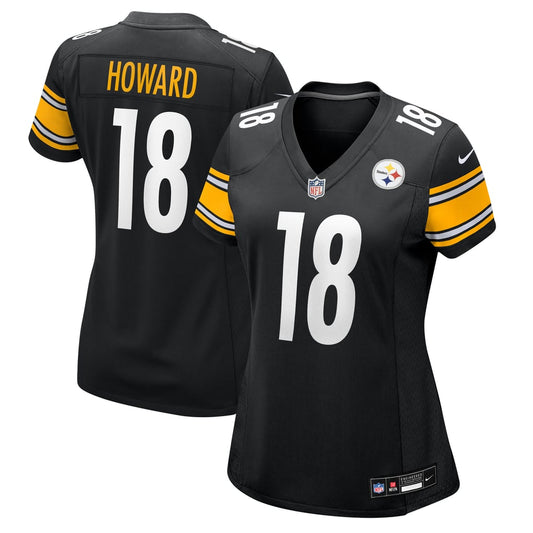 Women's Pittsburgh Steelers Will Howard Nike  Black Team Game Jersey - Image 1