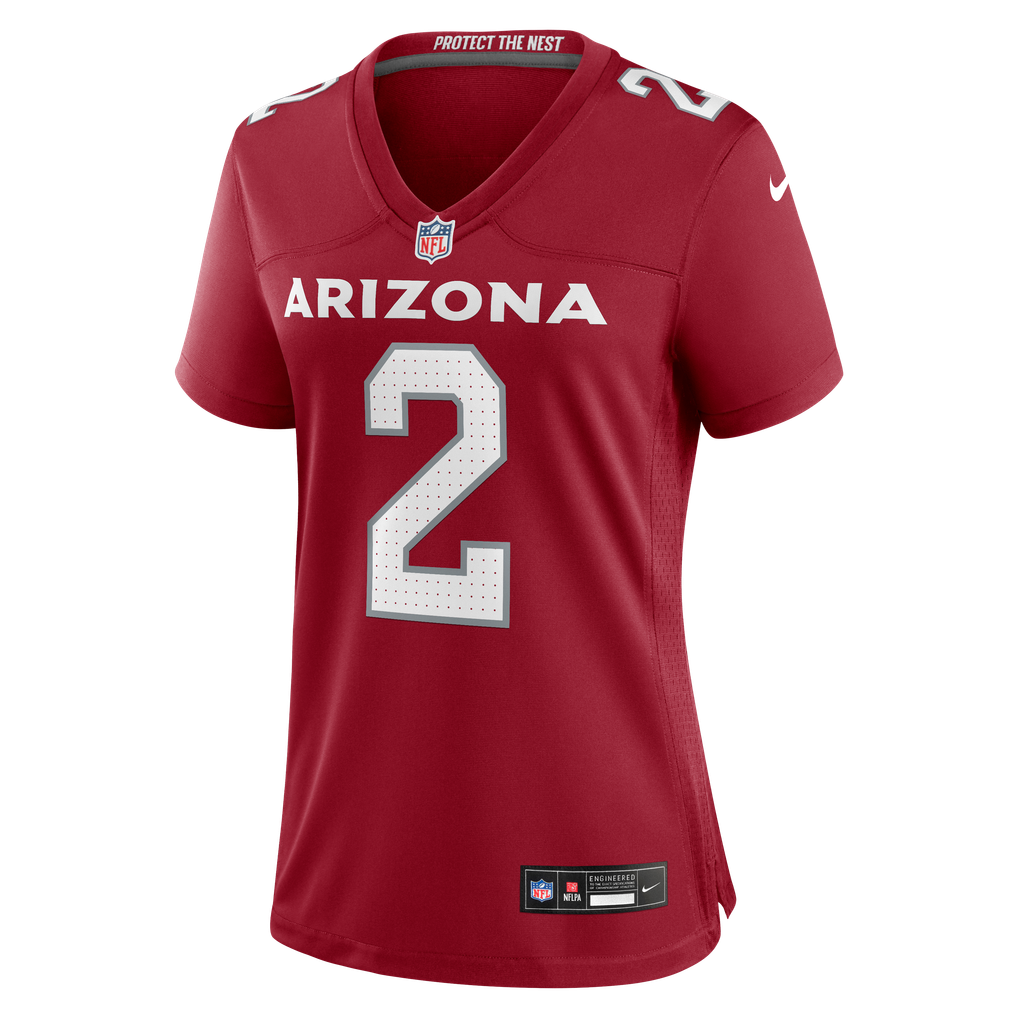 Women's Arizona Cardinals Will Johnson Nike  Cardinal Team Game Jersey - Image 3